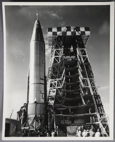 Atlas 4A Prototype First Missile Launch in Florida 1957 Photograph