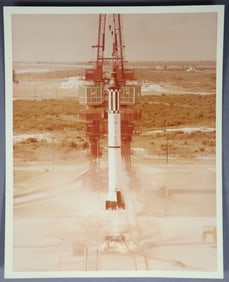 Mercury Redstone MR-3 Alan Shepard Lift Off Photograph
