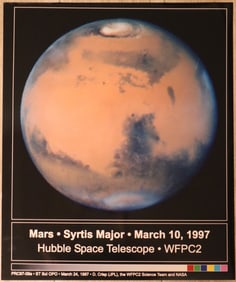 NASA's Hubble Mars - Syrtis Major Image Photograph 20" x 24"