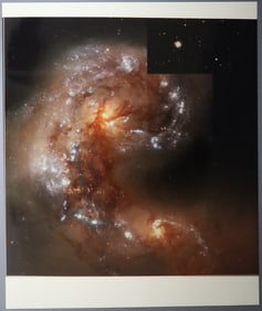 NASA's Hubble Telescope Image of Colliding Galaxies Photograph 20" x 24"
