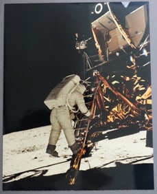 Apollo 11 "Aldrin Descending to the Moon" NASA Reproduction Photograph