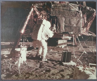 Apollo 12 Alan Bean Photograph on Textured A Kodak Paper