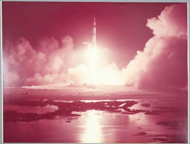 Apollo 17 Night Launch Photograph
