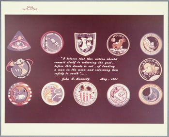 Apollo "End of Program" NASA Red Numbered Photograph