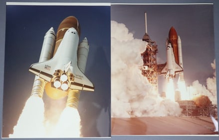 4 - Space Shuttle Launch NASA Photographs 11" x 14"