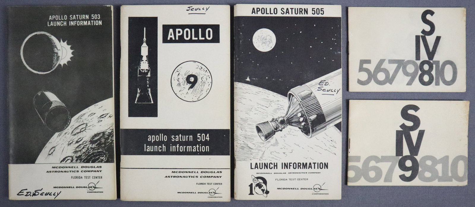 Apollo 8, 9, 10 McDonnell Douglas Launch Information Handbooks (1 of 4)