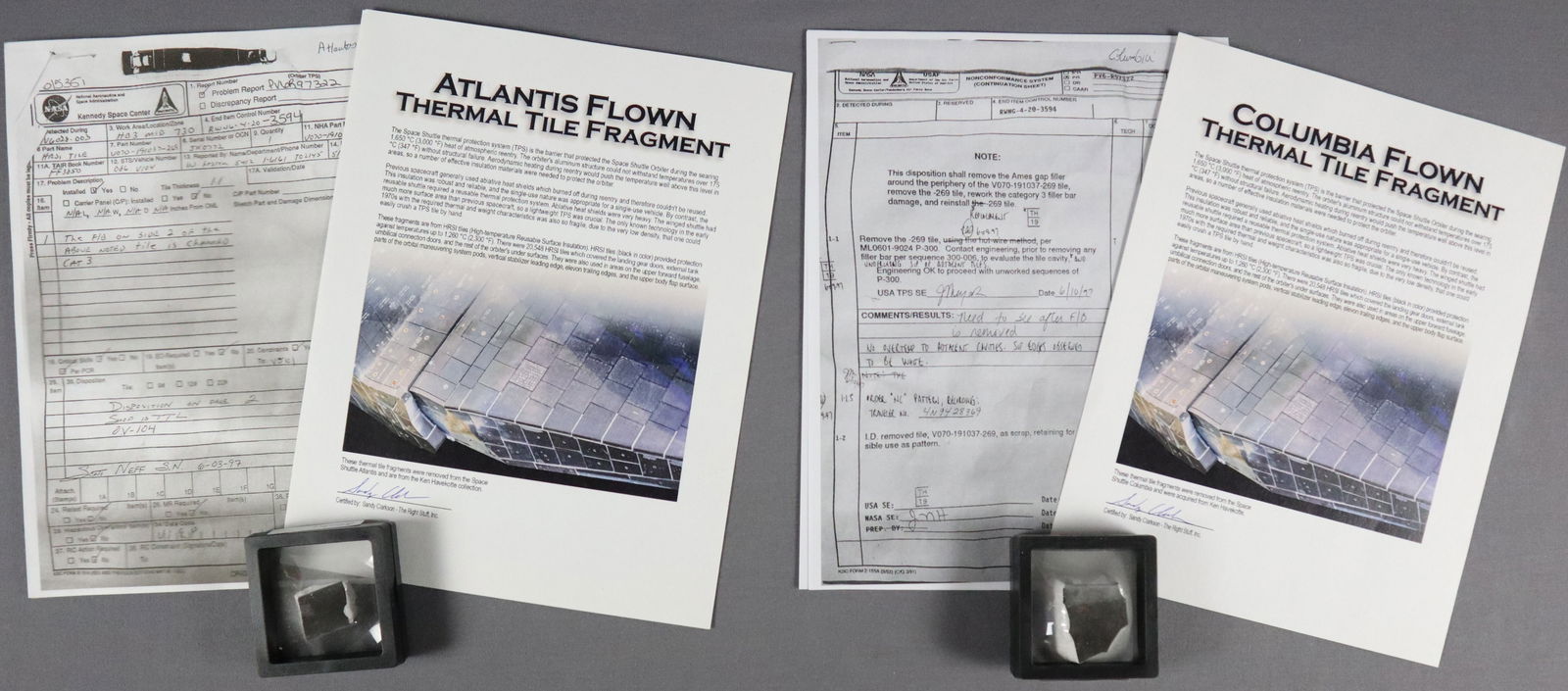 2 - HRSI Tile Fragments Reportedly Flown with Disposal Paperwork (1 of 9)