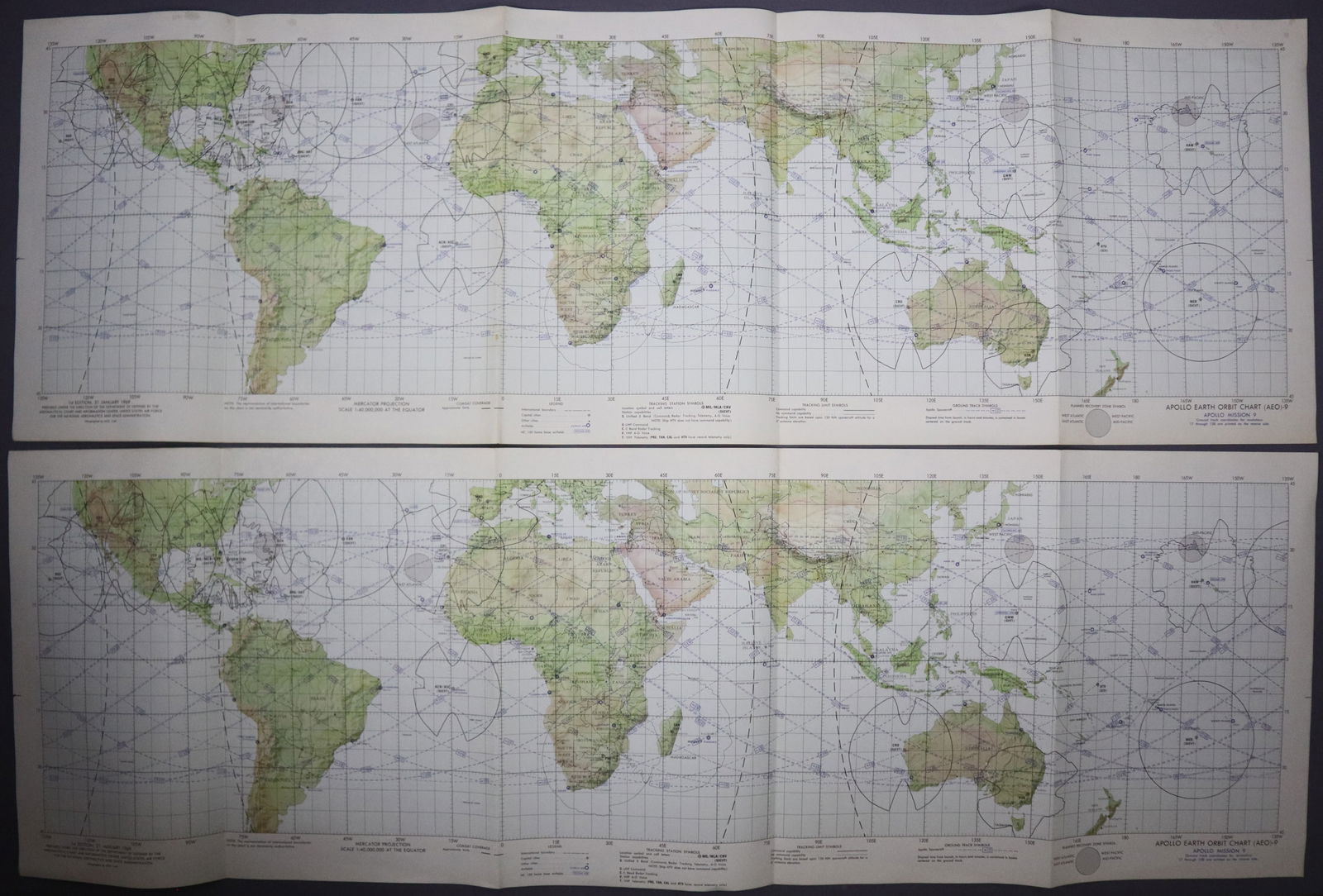 3 - Apollo 9 Earth Orbit Charts (1 of 4)