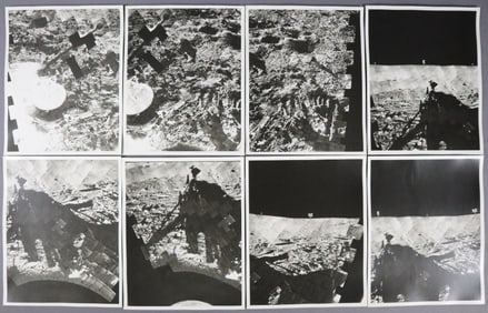 8 - Vintage Lunar Surveyor Sequential Photographs