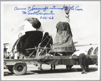 Scott Carpenter Signed Vintage NASA Photograph