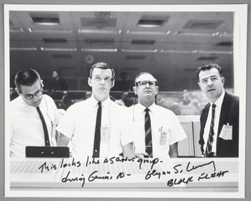 Glynn Lunney Signed "BLACK FLIGHT" Photograph