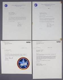 4 - Apollo Astronaut Typed Letters Signed