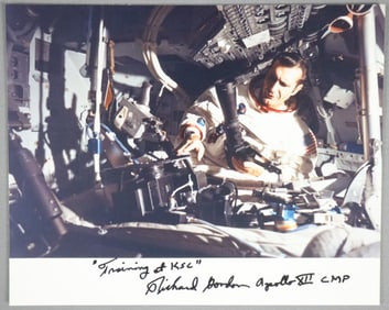 Richard Gordon Signed Apollo 12 Photograph