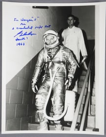 Gordon Cooper Signed Vintage NASA Mercury Program Photograph