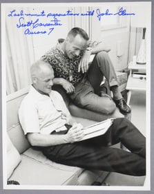 Scott Carpenter Signed Vintage NASA Press Photograph