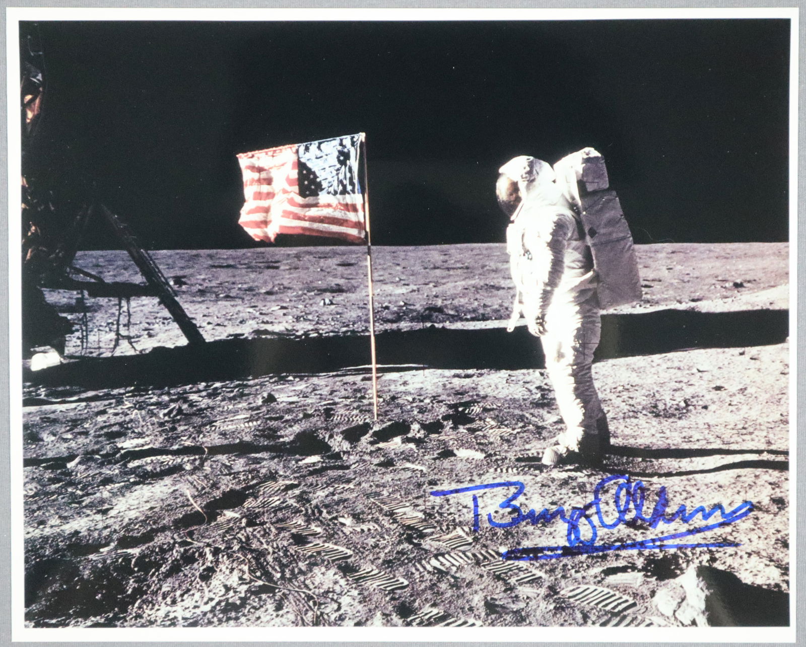 Buzz Aldrin Signed Lunar Surface Apollo 11 Photograph (1 of 2)