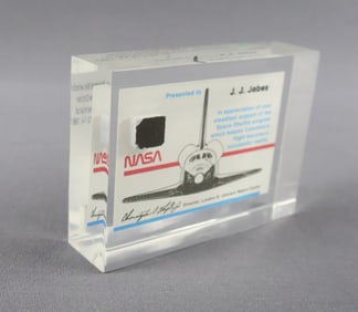 Original STS-1 Flown Heatshield Award from KSC