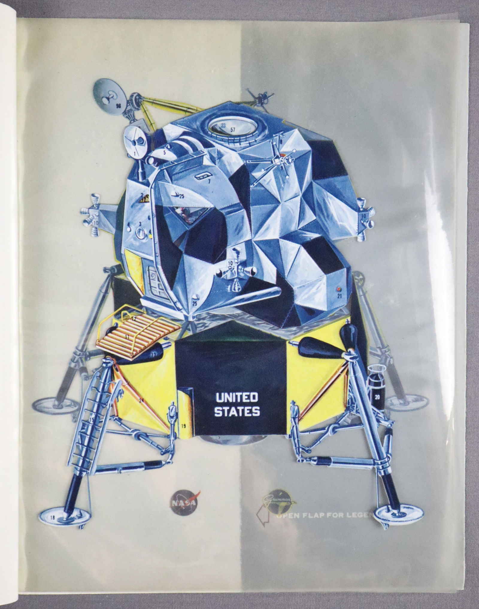 NASA Grumman Apollo Lunar Module Transparency Book (1 of 7)