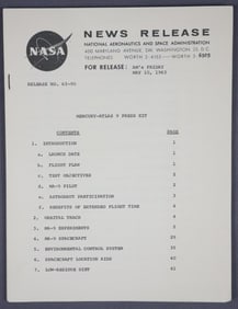 Mercury Atlas 9 Press Kit