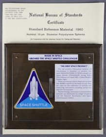 STS-6 Flown First Product Manufactured In Space Display