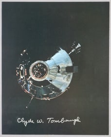 Clyde W. Tombaugh Twice Signed Picture Images