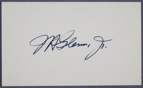 Classic John Glenn Hand Signed Card