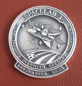 Woody Spring's STS-51B Robbins Medallion