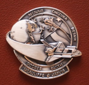 Sterling Silver STS-51L Robbins Medallion from Woody Spring's Personal Collection with COA