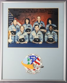 STS-51L Crew Signed Collection from Shuttle Launch Director Bob Sieck