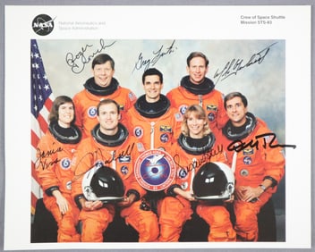STS-83 Full Crew Signed NASA Lithograph