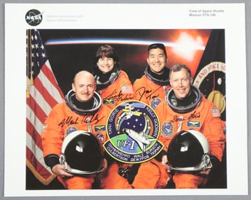 STS-108 Full Crew Signed NASA Lithograph
