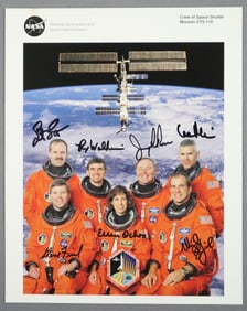 STS-110 Full Crew Signed NASA Lithograph