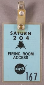 Saturn 204 Firing Room Access Badge