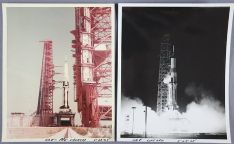 2 - Vintage Apollo SA-8 Launch Pad Photographs