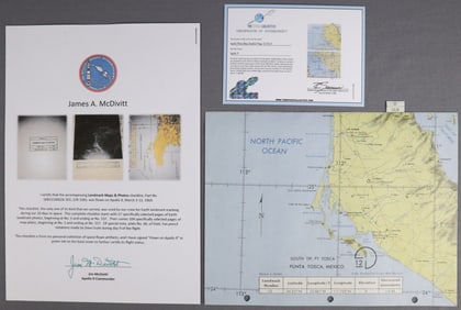 Apollo 9 Flown Photomap Book Page with COA #2