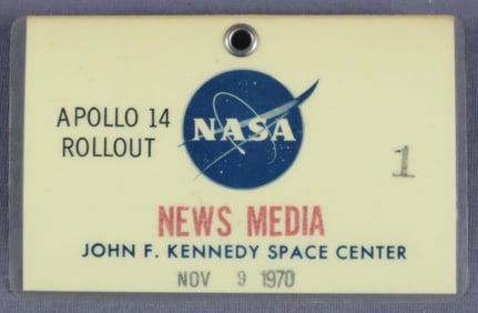 Apollo 14 Rollout News Media Badge