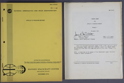Apollo 15 Mission Report 1971 & Change Addendum