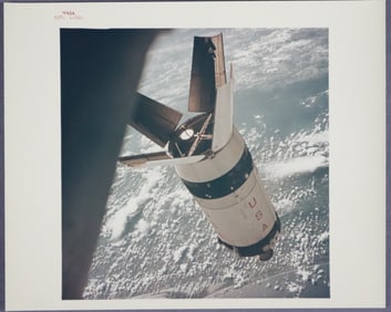 Apollo 7 NASA Red Numbered Type 1 S-IVB Photograph