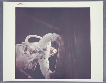 Apollo 9 NASA Red Numbered Type 1 Rusty Schweickart's Space Walk Photograph