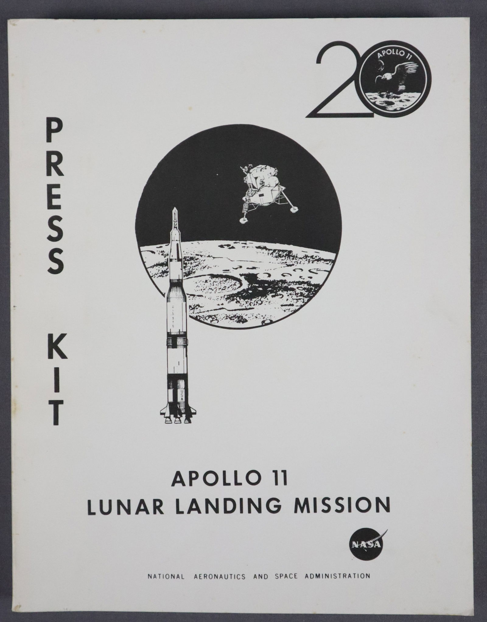 Apollo 11 Lunar Landing Mission 20th Anniversary Press Kit (1 of 5)