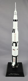 Fred Hiase and Jack Lousma signed Saturn V Rocket