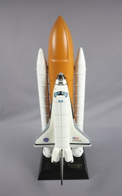 Space Shuttle Discovery Full Stack Mahogany Model