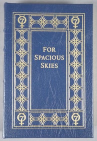 Scott Carpenter Signed Edition Leather Bound Book "For Spacious Skies"