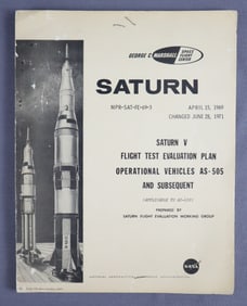 Bob Sieck's Saturn V Flight Test Plan