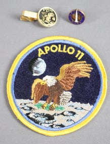Apollo 11 Launch Team Tie Clip, Pin & Patch