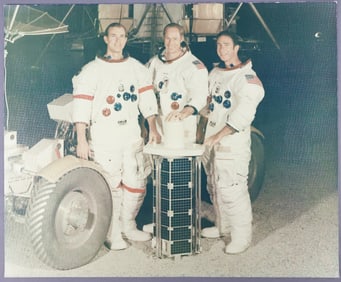 Original Apollo 15 Crew Type 1 Photograph 11" x 14"