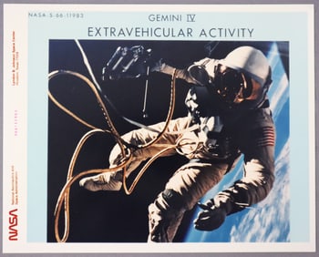 Gemini 4 EVA NASA Numbered Photograph