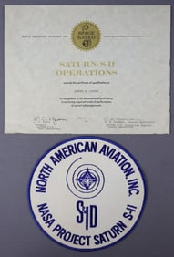 Rare North American Aviation S-11 Stage Back Patch