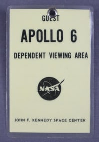 Bob Giffen's Apollo 6 Launch Viewing Badge
