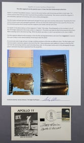 Apollo 11 Lunar Landed Film Segment on Fred Haise signed cover
